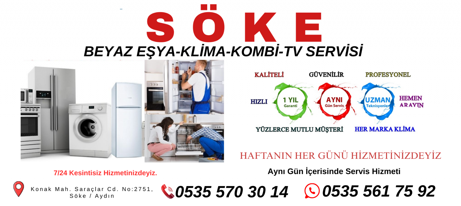 Söke Beyaz Eşya Servisi